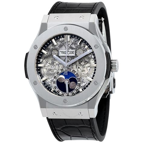 Hublot Classic Fusion Aerofusion Moonphase Titanium Men's